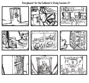 Storyboard for Collector's Study (v.2)