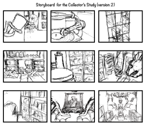 Storyboard for Collector's Study (v.3)
